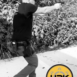 H2K Defense - H2K Defense Instructor "Rocky" Nathan Obermeyer. San Diego, CA. Moving while shooting.