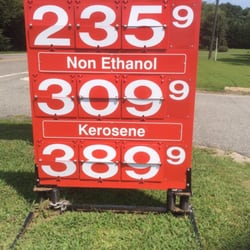 Tall Chief Market - Gas prices for Regular and Non-Ethanol.