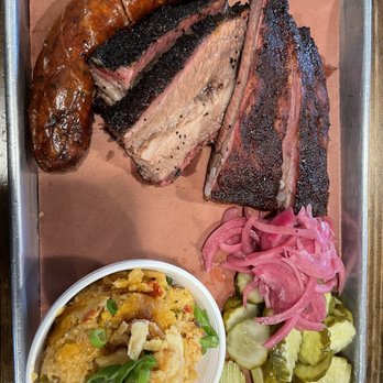Hurtado Barbecue - Texas trinity with tots casserole - Barbeque Near Me - Arlington, Texas Hurtado Barbecue - Texas trinity with tots casserole - Barbeque Near Me - Arlington, Texas