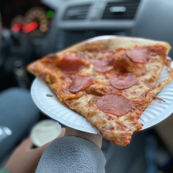 Arcata Pizza & Deli - a slice of pepperoni pizza on a paper plate - Pizza Near Me - Arcata, California Arcata Pizza & Deli - a slice of pepperoni pizza on a paper plate - Pizza Near Me - Arcata, California
