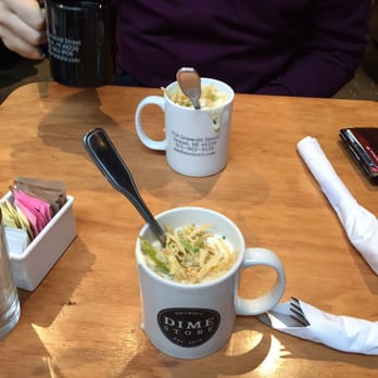 Dime Store - Cauliflower Gruyere soup. Mmmm. Cute mugs. - Breakfast & Brunch Near Me - Detroit, Michigan Dime Store - Cauliflower Gruyere soup. Mmmm. Cute mugs. - Breakfast & Brunch Near Me - Detroit, Michigan