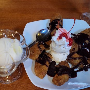 Thai Gusto - Thai Gusto - side of coconut ice cream, $4.99. Fried banana with vanilla ice cream, $7.99 - Thai Near Me - Everett, Washington Thai Gusto - Thai Gusto - side of coconut ice cream, $4.99. Fried banana with vanilla ice cream, $7.99 - Thai Near Me - Everett, Washington