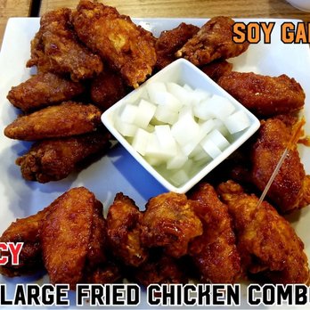 Bonchon South West Las Vegas - Large Fried Chicken Combo with radish (5/2/2018) - Chicken Wings Near Me - Las Vegas, Nevada