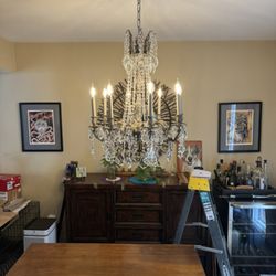 D&K electrical services - Beautiful crystal fixture that we installed for a great customer