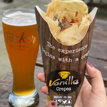 Tucker Brewing Company - Pick up a Vanilla Crepe (this one is savory!) to pair with your food next time they're popping up at Tucker Brewing! - Beer Tours Near Me - Tucker, Georgia