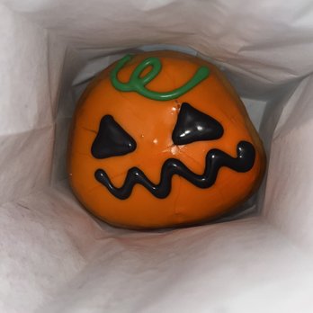 Midway Donut & Kolache - a pumpkin in a bag - Donuts Near Me - Farmers Branch, Texas
