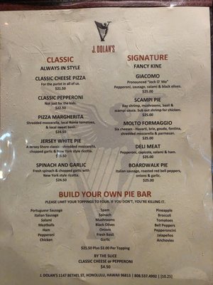 Menu photo 2 J. Dolan's Honolulu, HI Menu photo 2 J. Dolan's Honolulu, HI