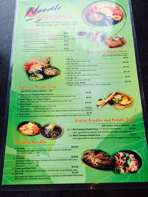Menu photo 3 Noodle California Williams Lake, BC Menu photo 3 Noodle California Williams Lake, BC