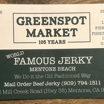Greenspot Market - Business card. - Convenience Stores Near Me - Mentone, California Greenspot Market - Business card. - Convenience Stores Near Me - Mentone, California