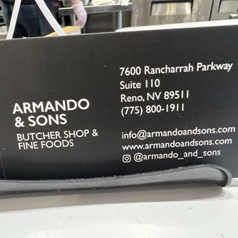 Armando & Sons Butcher Shop - 9/18/25 FYI. - Meat Shops Near Me - Reno, Nevada