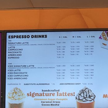 Dunkin' - Menu - Donuts Near Me - Mentor, Ohio