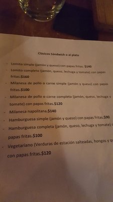 Menu photo 5 Juanes San Pedro, C