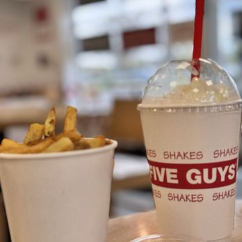 Five Guys - Fresh Strawberry Milkshake - Burgers Near Me - Naperville, Illinois Five Guys - Fresh Strawberry Milkshake - Burgers Near Me - Naperville, Illinois