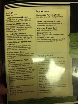 Menu photo 4 Cassidy's Cafe Wabeno, WI Menu photo 4 Cassidy's Cafe Wabeno, WI