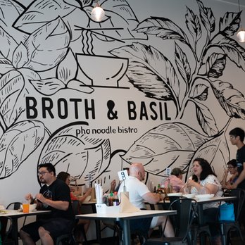 Broth & Basil - Dining room--plenty of room for big or small parties, clean and bright. Great servers--Sara was the best! - Noodles Near Me - Pflugerville, Texas