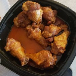 Here are the "crispy" wings. Lol from a company who specializes in wings!