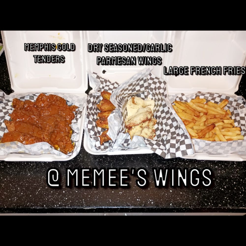 6 piece tended, 10 piece wing and large fry. 6 piece tended, 10 piece wing and large fry.