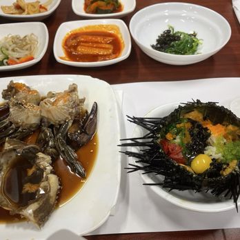 Crab House - Combo ganjang gejang & sea urchin bowl - Korean Near Me - Los Angeles, California Crab House - Combo ganjang gejang & sea urchin bowl - Korean Near Me - Los Angeles, California