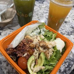 Cobb Salad, Green Reviver + Orange Reviver Cobb Salad, Green Reviver + Orange Reviver