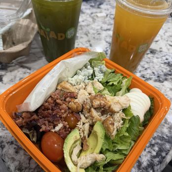 Salad and Go - Cobb Salad, Green Reviver + Orange Reviver - Salad Near Me - Las Vegas, Nevada Salad and Go - Cobb Salad, Green Reviver + Orange Reviver - Salad Near Me - Las Vegas, Nevada