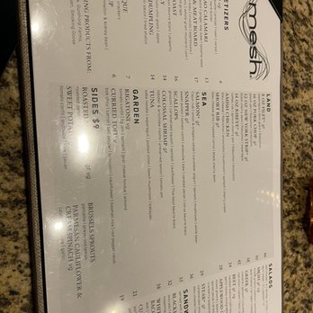 Mesh Restaurant - Menu - New American Near Me - Indianapolis, Indiana Mesh Restaurant - Menu - New American Near Me - Indianapolis, Indiana
