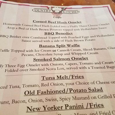 Menu photo 4 Country Kitchen & Cafe Brewster, NY Menu photo 4 Country Kitchen & Cafe Brewster, NY