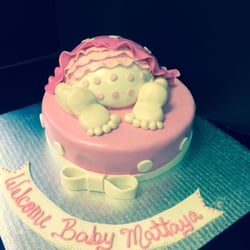 Sweet Spot Cupcakes - Great way to celebrate a new baby.  Custom cake for a baby shower.