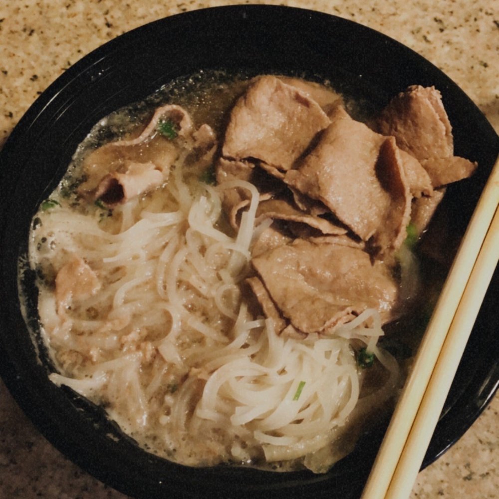 Pho-Ology - Takeout pho! Comes with sriracha and hoisin sauce and veggies and lime - Vietnamese Near Me - Whittier, California