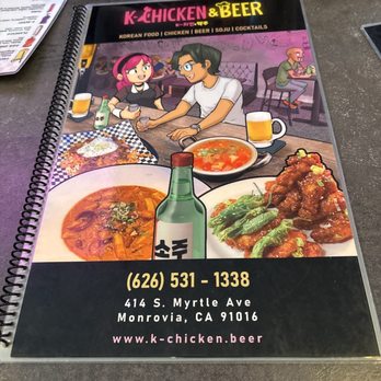K-Chicken & Beer - Menu - Korean Near Me - Monrovia, California