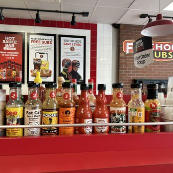 Firehouse Subs - Hot sauce bar - Fast Food Near Me - Jacksonville, Florida
