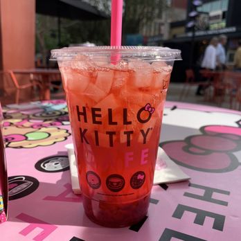 Hello Kitty Cafe - Raspberry mint iced tea - Desserts Near Me - Las Vegas, Nevada Hello Kitty Cafe - Raspberry mint iced tea - Desserts Near Me - Las Vegas, Nevada