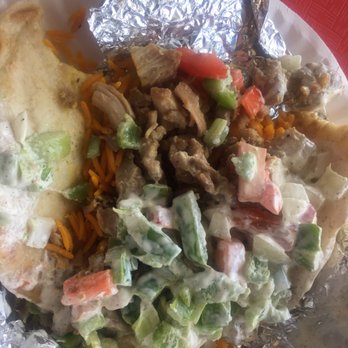 The Halal Guys - I threw majority of this gyro away. - Halal Near Me - Springfield, Virginia
