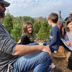 Hollow Creek Tree Farm - Hayride is free!  Take the hayride and explore where you want to go and holler if you see an area you want to cut down your tree!