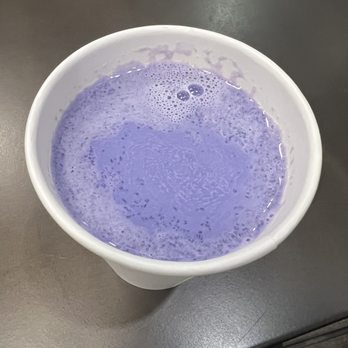 Milkroll Creamery - Hot Taro Latte - not sweet at all - Ice Cream & Frozen Yogurt Near Me - Aurora, Colorado Milkroll Creamery - Hot Taro Latte - not sweet at all - Ice Cream & Frozen Yogurt Near Me - Aurora, Colorado