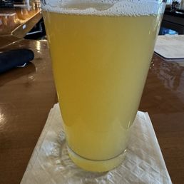 Pint of Hazy IPA, crisp and refreshing