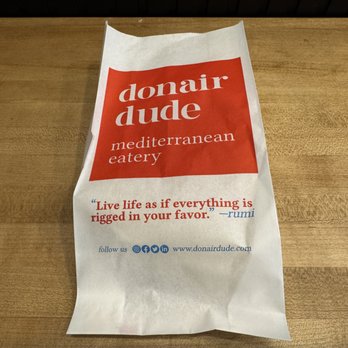 Donair Dude - Donair bag~ - Mediterranean Near Me - Vancouver, British Columbia