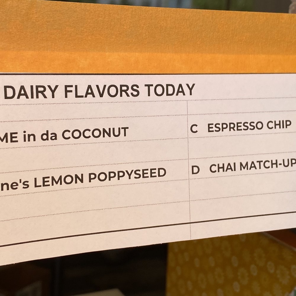 Indy Place - Today's non-dairy flavors menu - Ice Cream & Frozen Yogurt Near Me - Independence, California