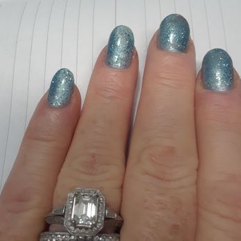 iColor Nail Bar - Fort Mill - Another closeup of the sparkly polish. - Nail Salons Near Me - Fort Mill, South Carolina