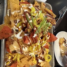 BBQ Chicken Nachos