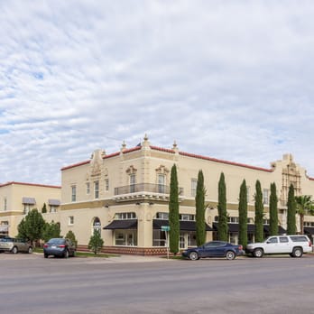 Hotel Paisano - Hotel Paisano from across intersection - Hotels Near Me - Marfa, Texas