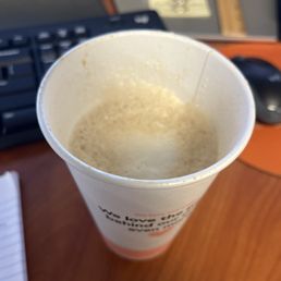 Coffee barely half full.. definitely not worth the money. Coffee barely half full.. definitely not worth the money.