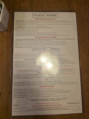 Menu photo 2 Village Tavern Winston-Salem, NC Menu photo 2 Village Tavern Winston-Salem, NC
