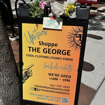 The George - Outside sign. - Men's Clothing Near Me - Sarasota, Florida