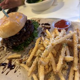 Goat Cheese and Prosciutto Burger