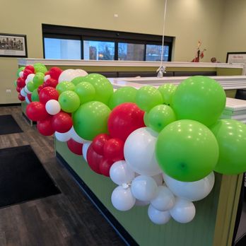 Chicken Salad Chick - Colorful interior and the balloons on the outside were fantastic! - Sandwiches Near Me - Glen Ellyn, Illinois Chicken Salad Chick - Colorful interior and the balloons on the outside were fantastic! - Sandwiches Near Me - Glen Ellyn, Illinois