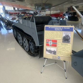Lyon Air Museum - NSU Kettenkrad HK 101 Tracked Motorcycle - Museums Near Me - Santa Ana, California Lyon Air Museum - NSU Kettenkrad HK 101 Tracked Motorcycle - Museums Near Me - Santa Ana, California
