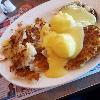 Minella's Diner - Eggs Benedicts with lump crab cake - Diners Near Me - Wayne, Pennsylvania Minella's Diner - Eggs Benedicts with lump crab cake - Diners Near Me - Wayne, Pennsylvania