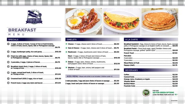 Menu photo 1 Wright Bros Cafe & Grille Honolulu, HI