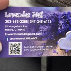 Lavender Nail - Rewards Card!