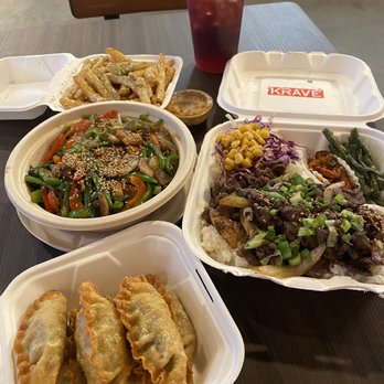 Krave - Pork Bulgogi Platter Krave Fries Mandu Jap-Chae - Asian Fusion Near Me - Atlanta, Georgia Krave - Pork Bulgogi Platter Krave Fries Mandu Jap-Chae - Asian Fusion Near Me - Atlanta, Georgia